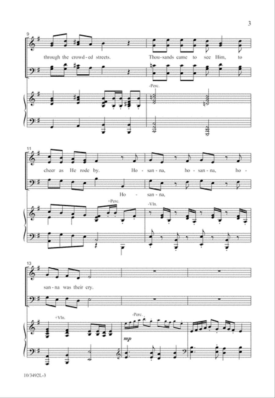 Hosanna, Hosanna! 4-Part scores gallery preview page 3