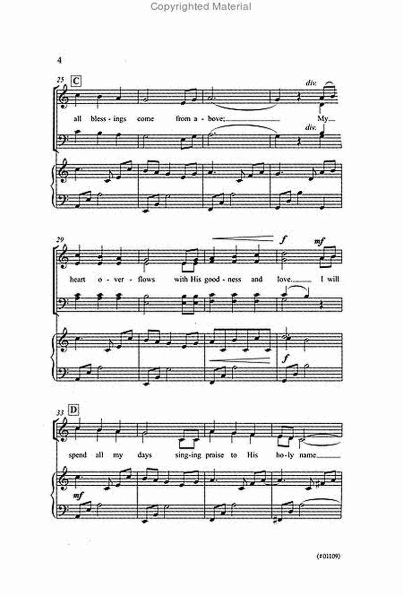 For His Many Gifts - SATB image number null