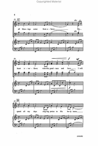 For His Many Gifts - SATB image number null