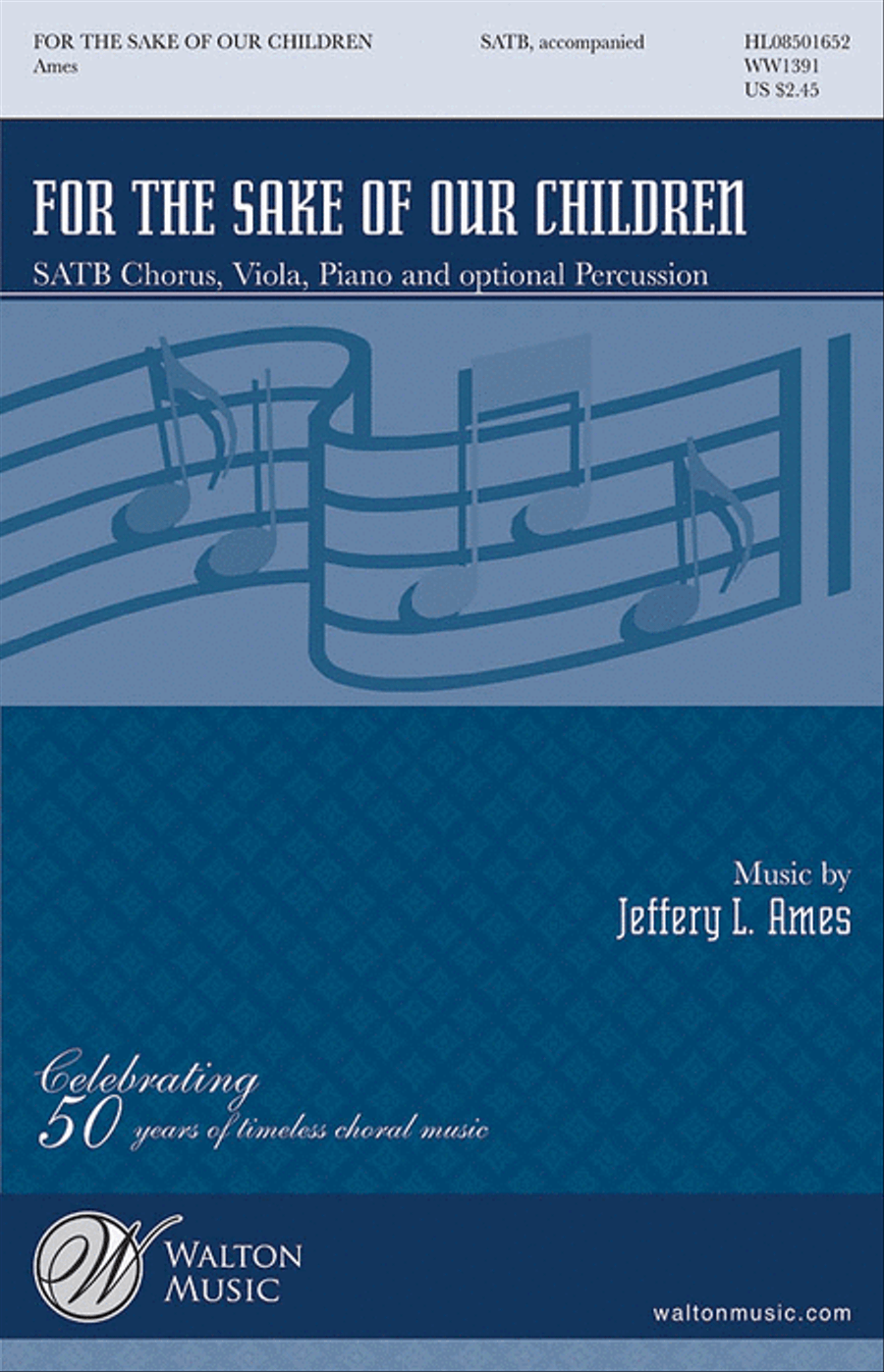 For the Sake of Our Children 4-Part scores gallery preview page 1