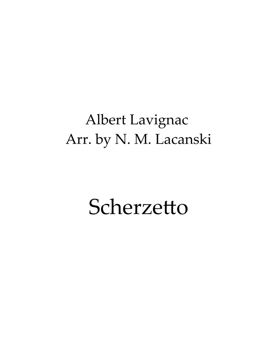Scherzetto String Quartet scores gallery preview page 1