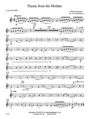 Theme from "The Moldau": 1st B-flat Trumpet