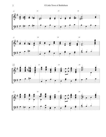 O Little Town of Bethlehem - for 3-octave handbell choir image number null