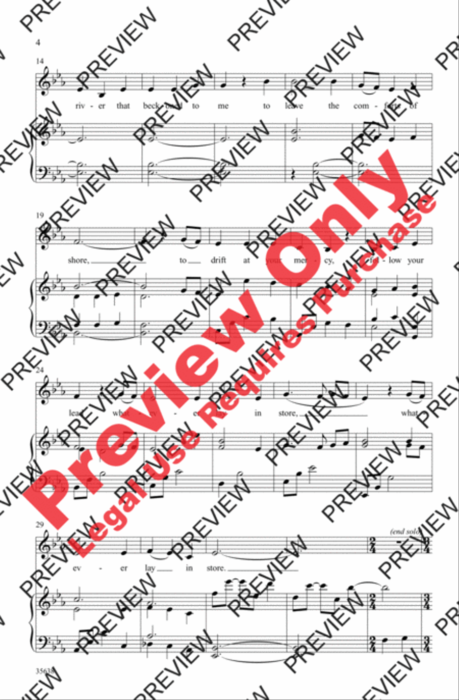 Your Love Was a River Women's Choir scores gallery preview page 3