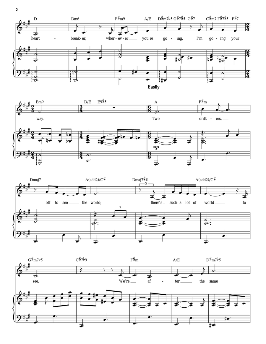 Moon River Moon River Piano, Vocal scores gallery preview page 2