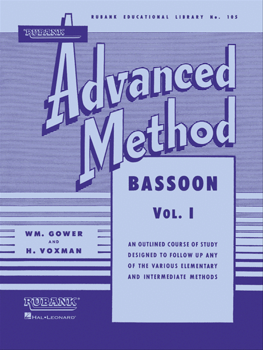 Rubank Advanced Method – Bassoon Vol. 1 Concert Band Methods scores gallery preview page 1