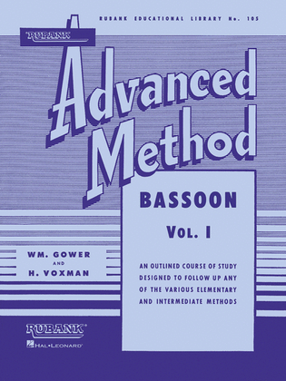 Book cover for Rubank Advanced Method – Bassoon Vol. 1