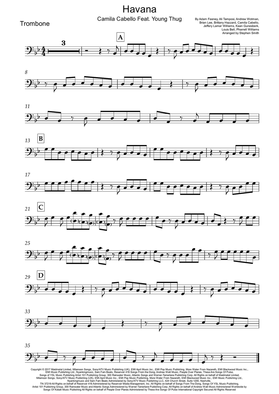 Havana Brass Duet scores gallery preview page 1