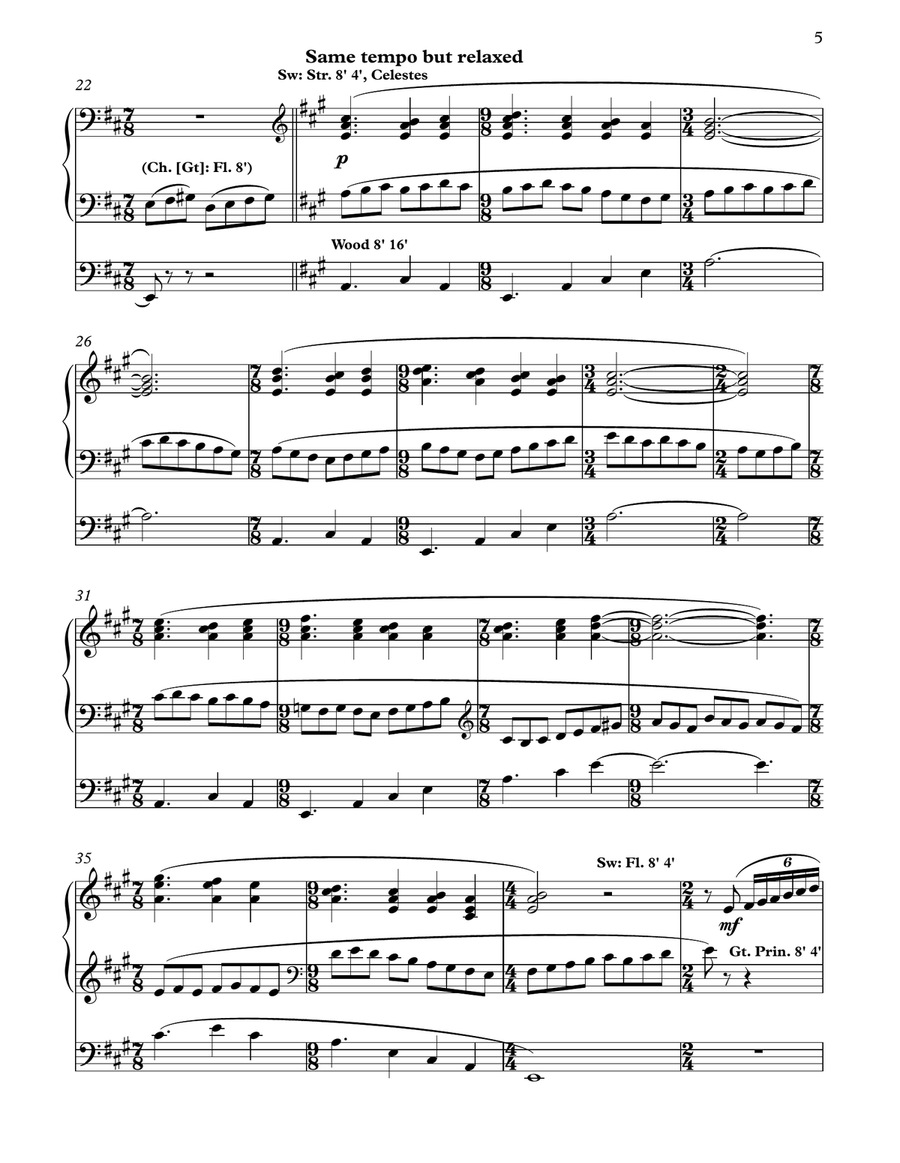 Moot Hall Toccata (for solo organ) Organ Solo scores gallery preview page 5