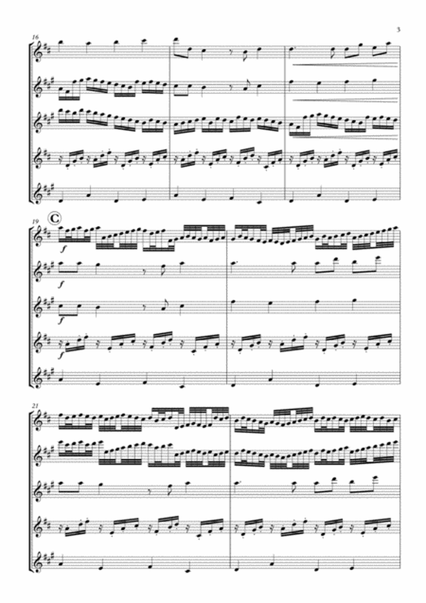 The Pachelbel Canon - Saxophone Quintet