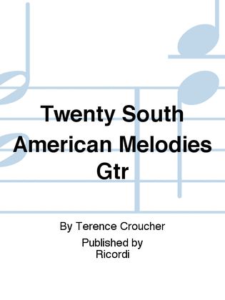 Book cover for Twenty South American Melodies Gtr