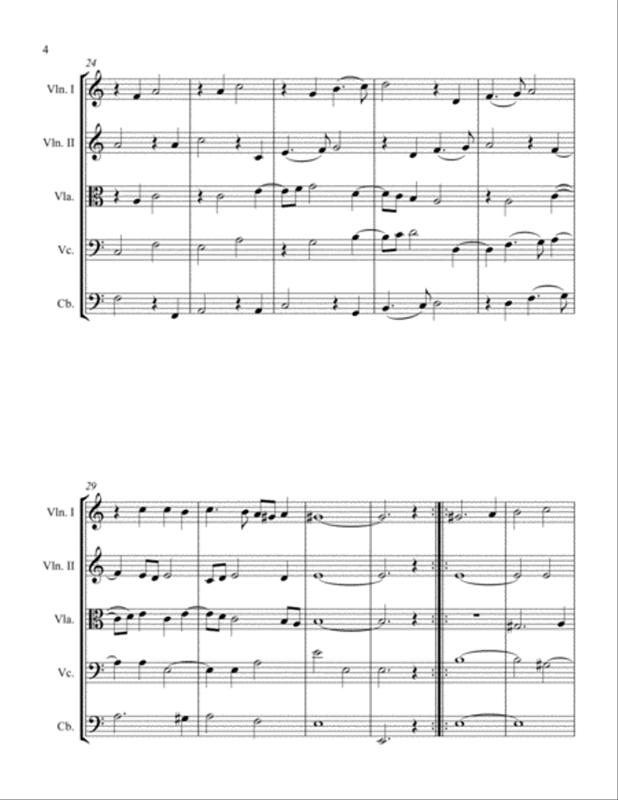Pavane String Orchestra scores gallery preview page 4