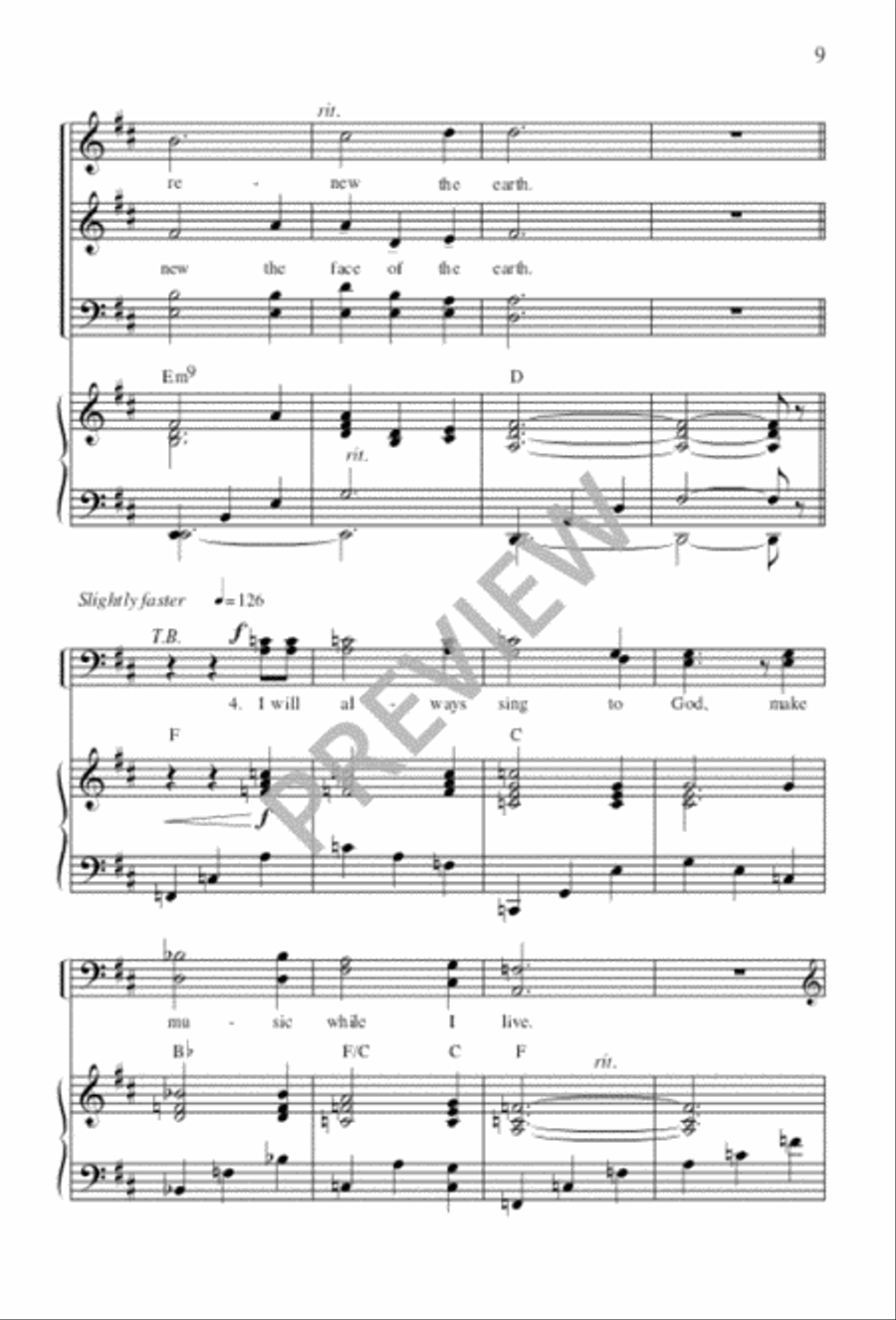 God, Send Out Your Spirit 4-Part scores gallery preview page 10