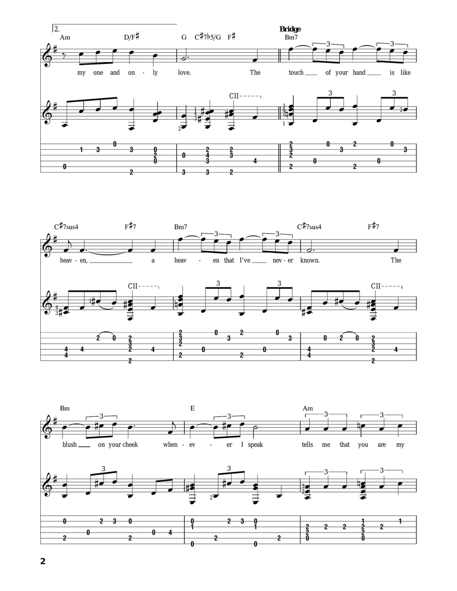 My One And Only Love My One And Only Love Acoustic Guitar scores gallery preview page 2