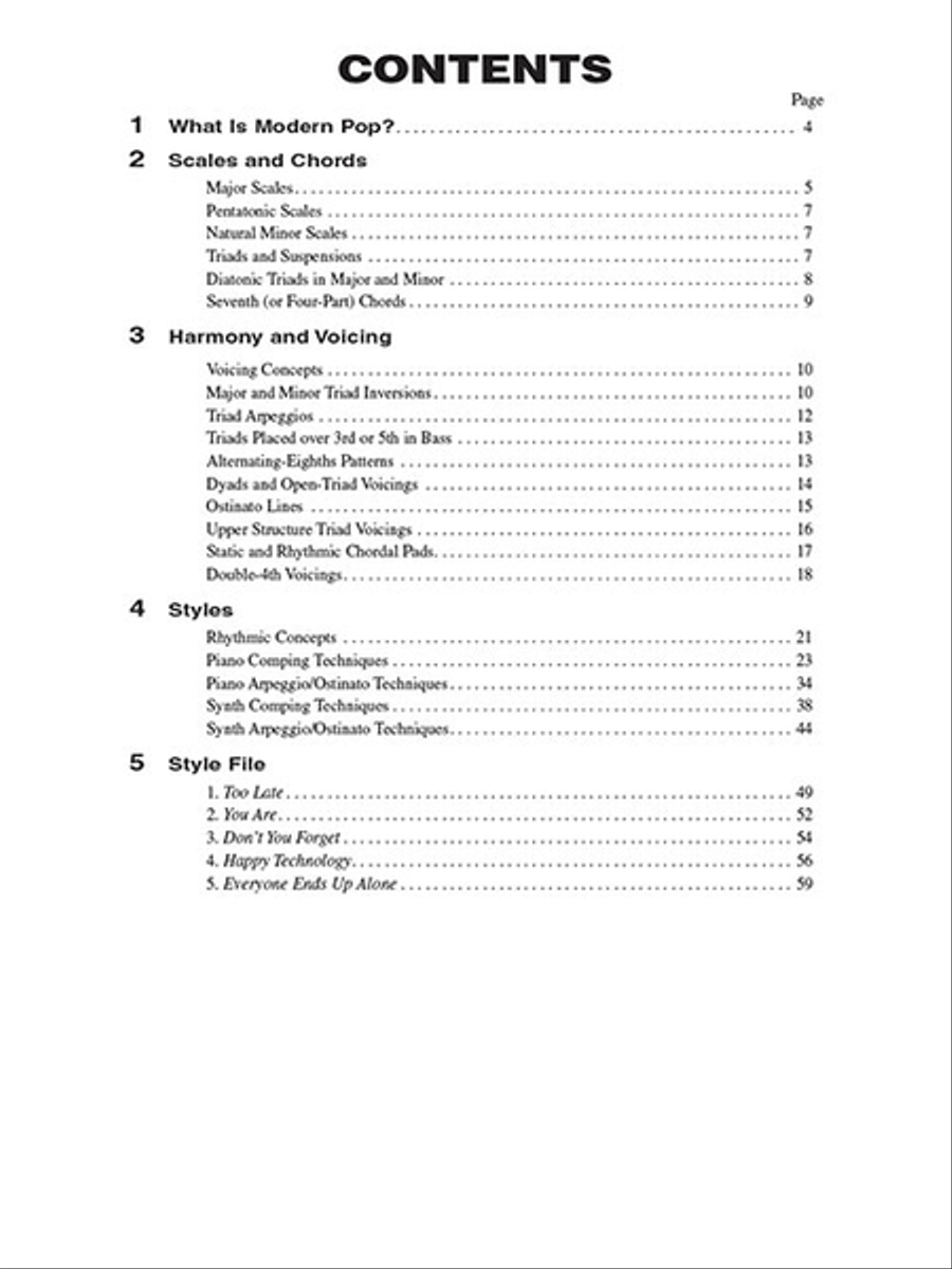 Modern Pop Keyboard – The Complete Guide with Audio Piano Method scores gallery preview page 2