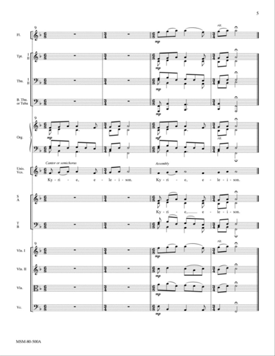 Mass of the Transfiguration (Full Score)