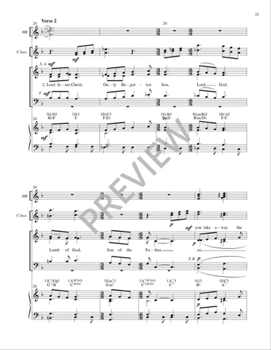 Storrington Mass (Full Score) 4-Part scores gallery preview page 12