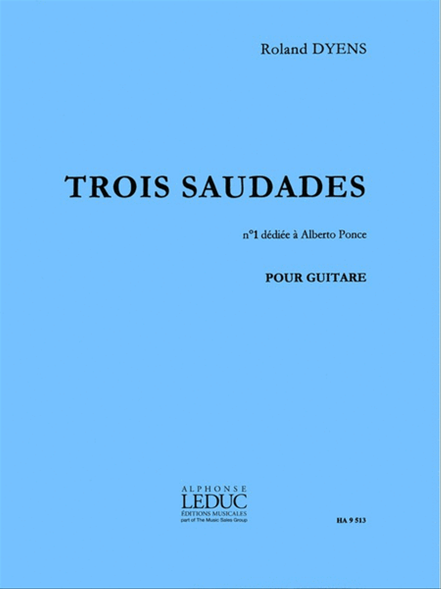 3 Saudades No.1: Dediee A A.ponce (guitar Solo) Acoustic Guitar scores gallery preview page 1