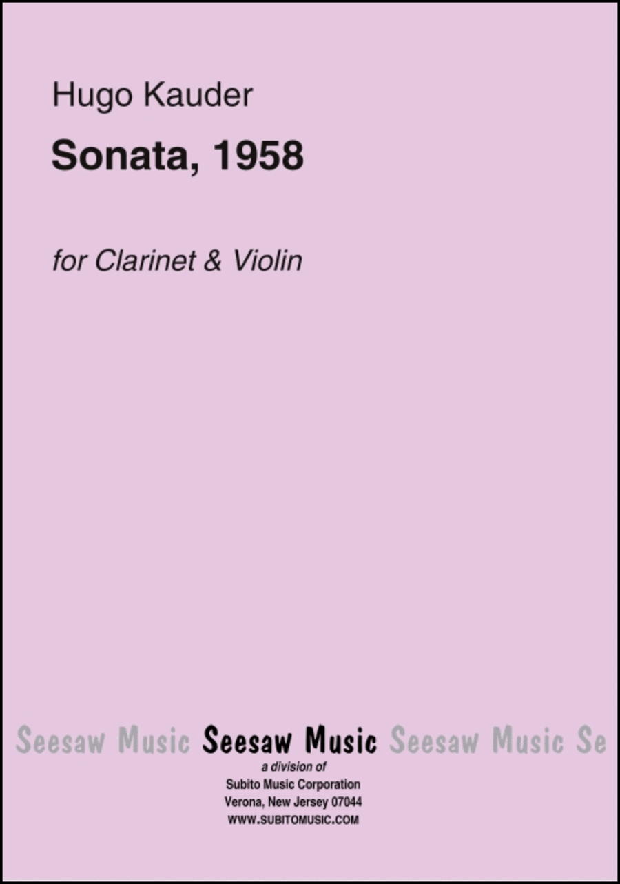 Sonata, 1958