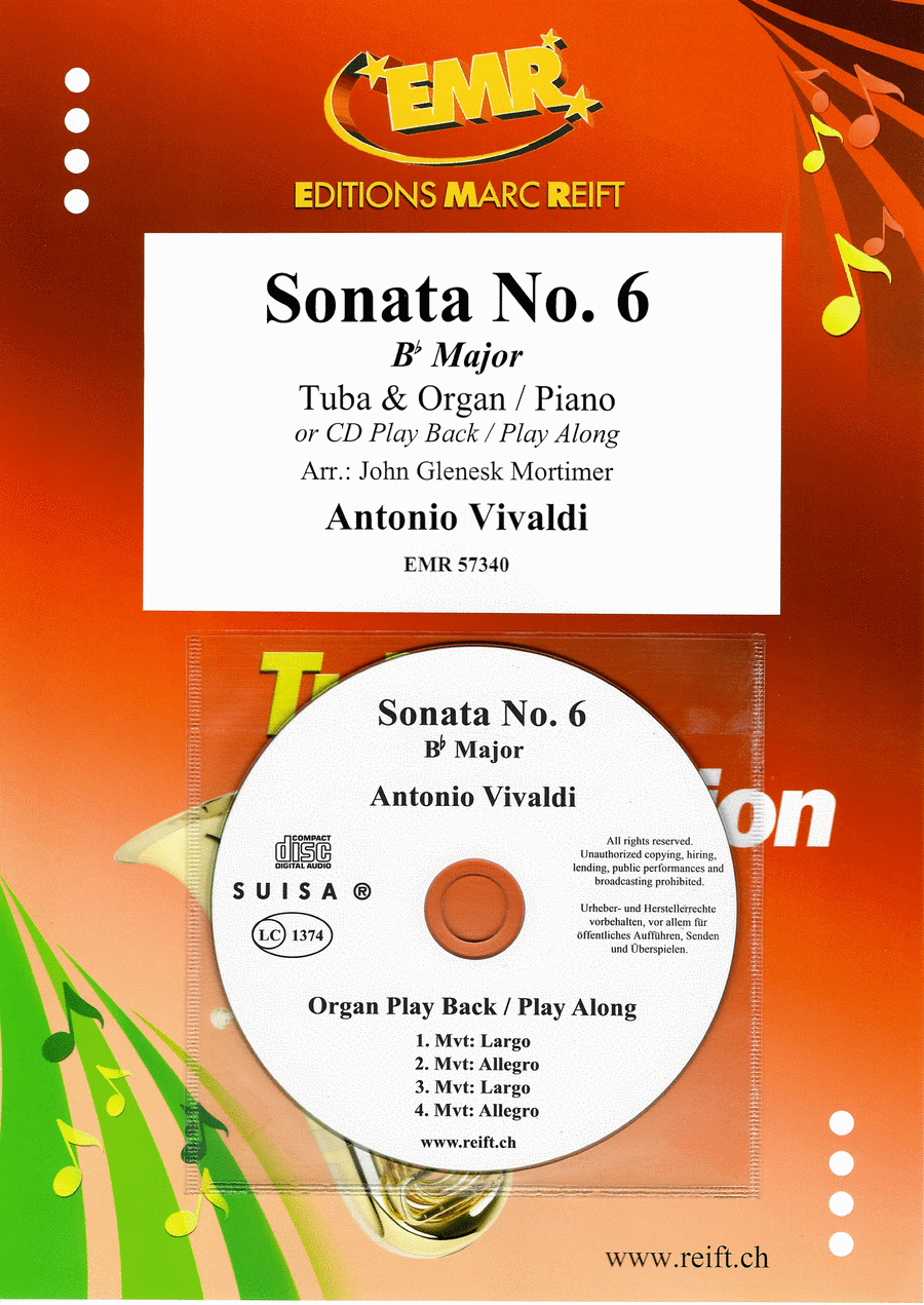 Sonata No. 6 Tuba scores gallery preview page 1