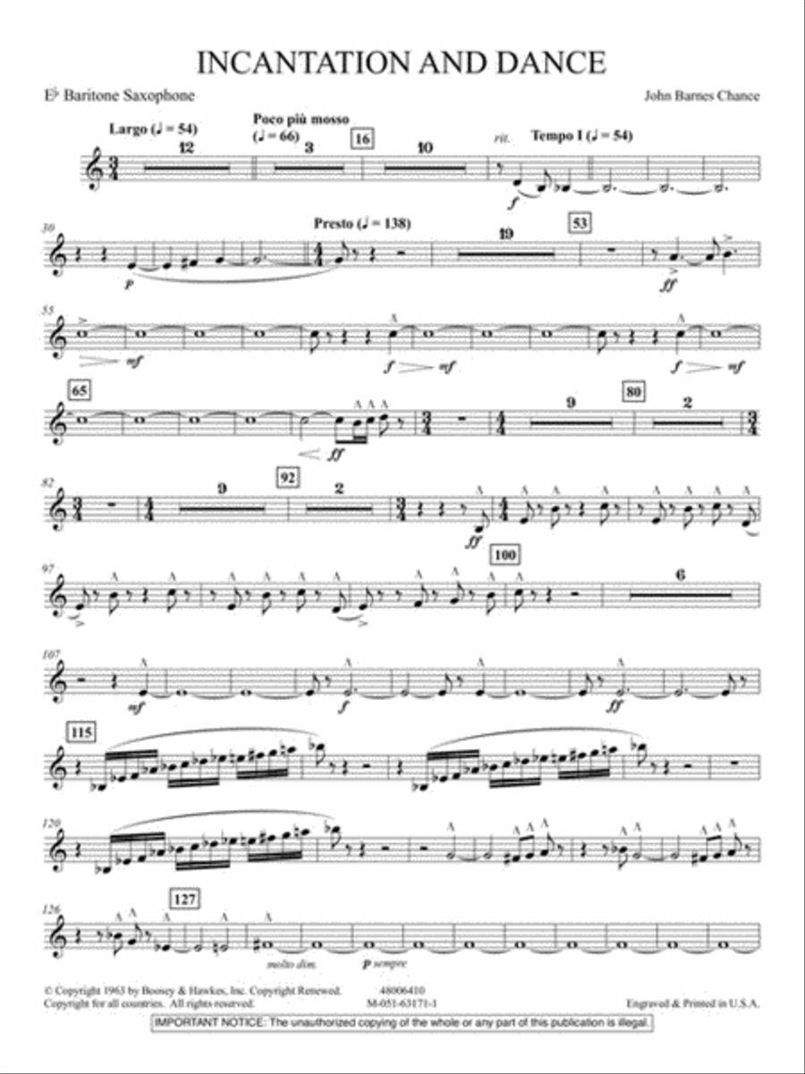 Incantation and Dance Concert Band scores gallery preview page 7