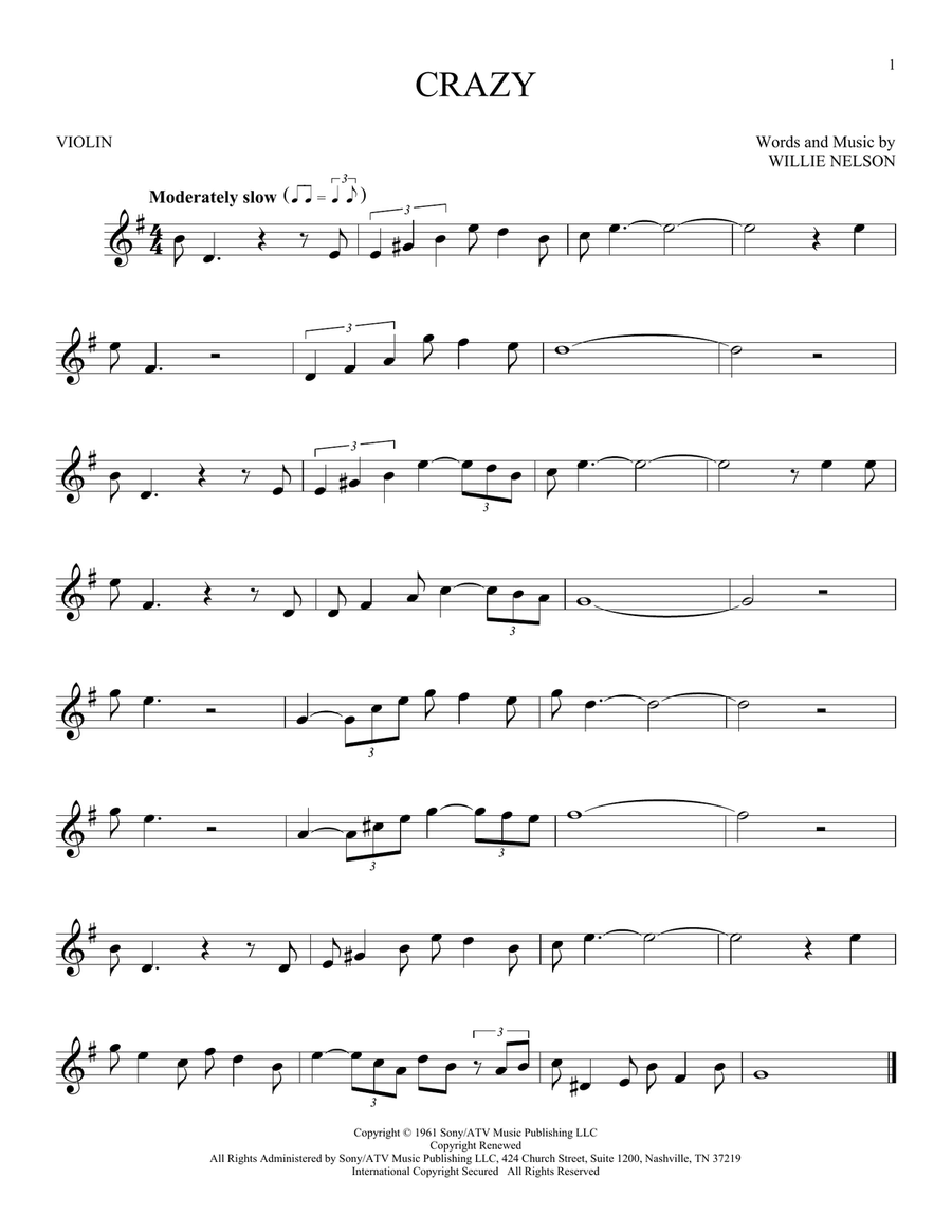 Crazy Violin Solo scores gallery preview page 1