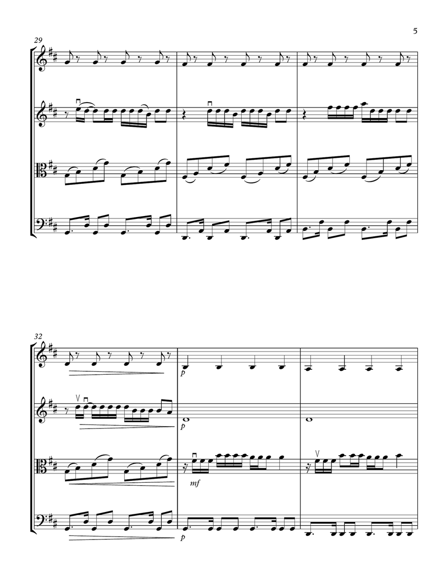 Callaita String Quartet scores gallery preview page 5