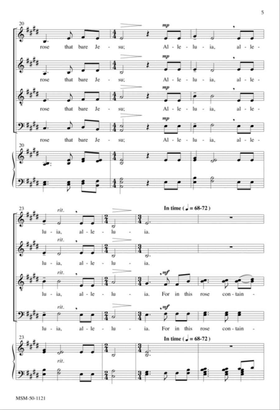 There Is No Rose There Is No Rose Divisi scores gallery preview page 5