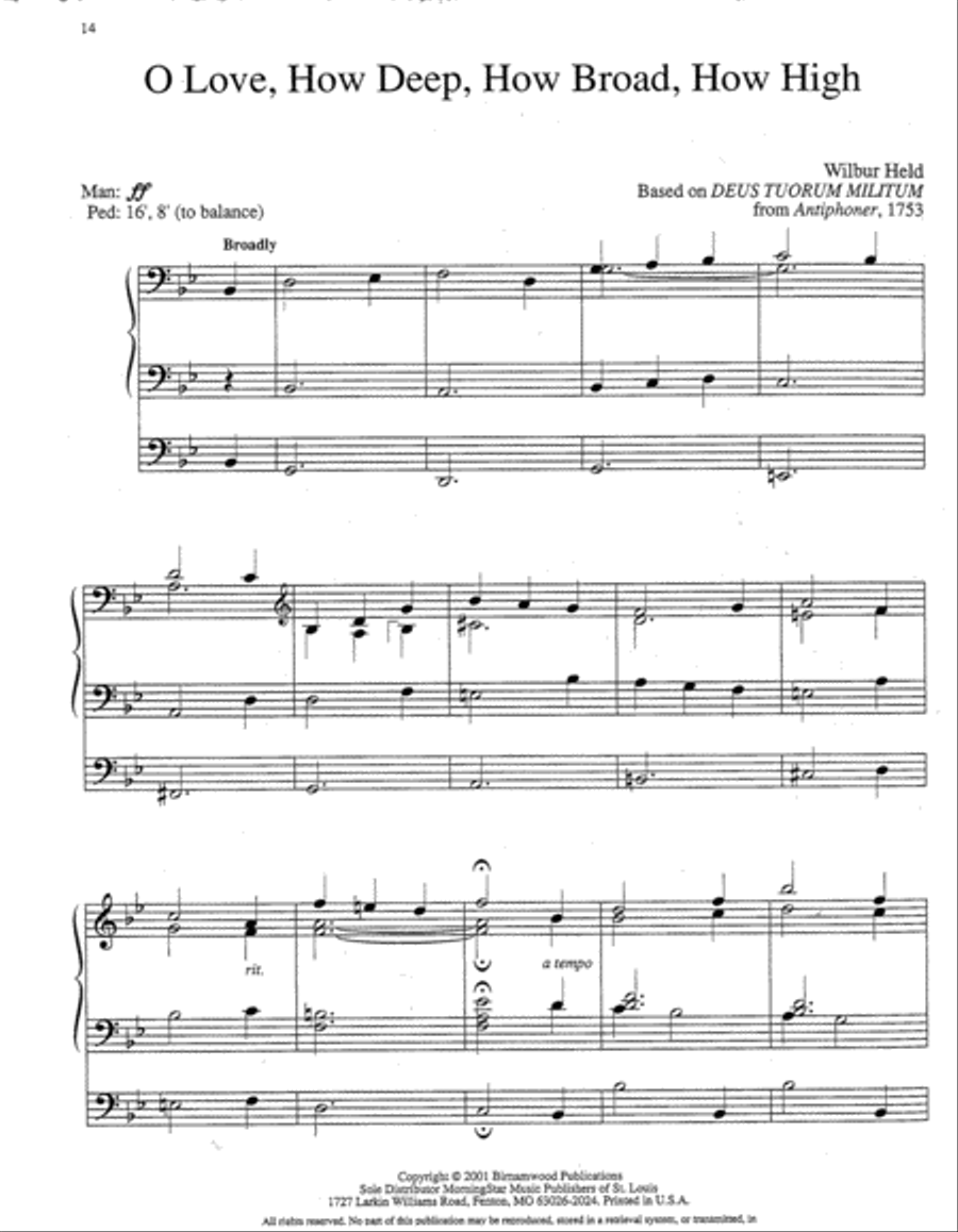 Beneath the Cross Organ scores gallery preview page 7