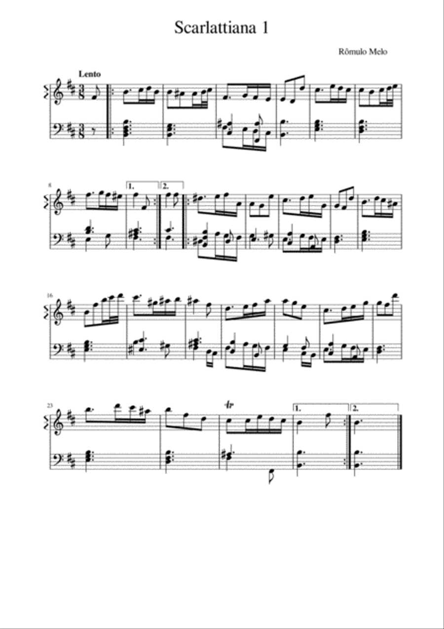 Scarlattiana 1 Piano Solo scores gallery preview page 1