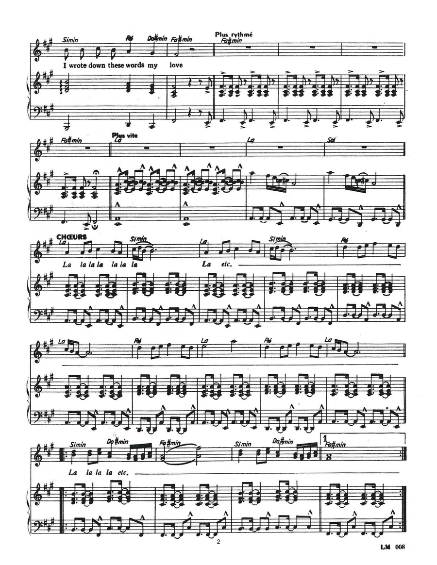 My Blue Ship's A Sailin' Piano, Vocal scores gallery preview page 2