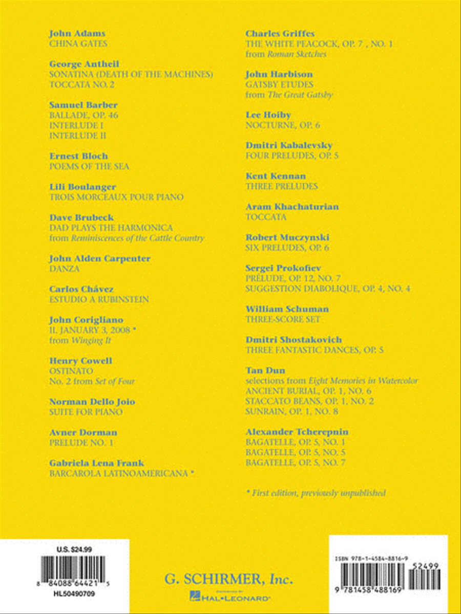 The G. Schirmer Piano Collection The G. Schirmer Piano Collection Piano Solo scores gallery preview page 2