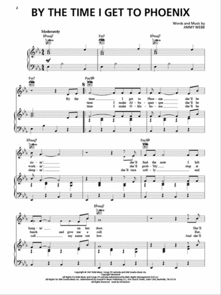 Best of Glen Campbell Best of Glen Campbell Piano, Vocal, Guitar scores gallery preview page 3