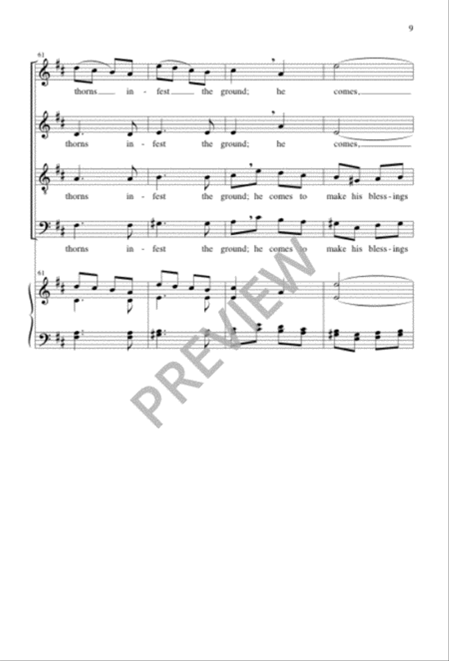 Joy to the World 4-Part scores gallery preview page 10