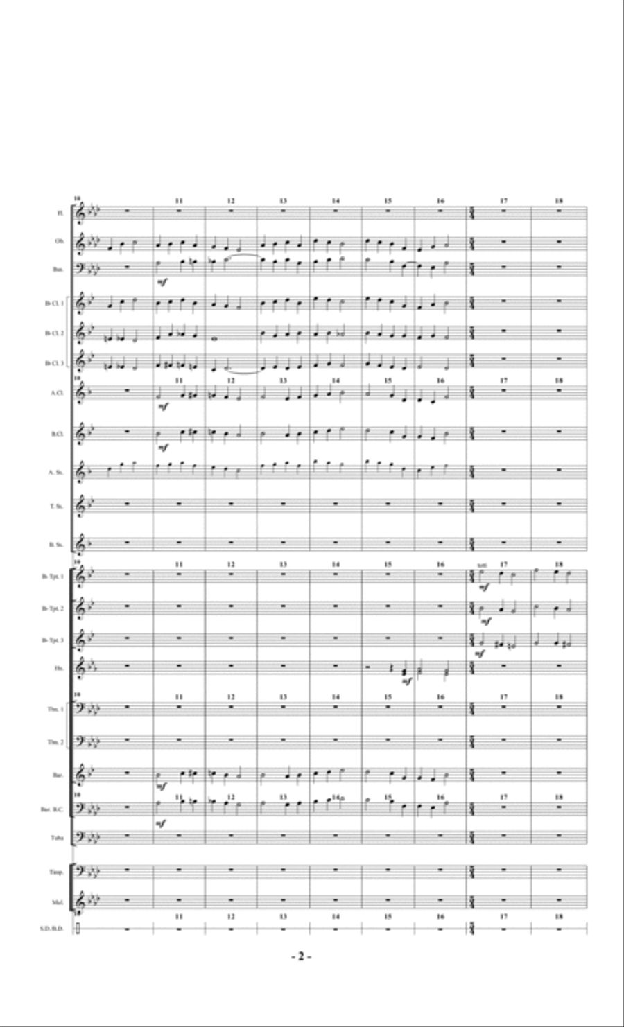Chorale and Rondo Concert Band scores gallery preview page 2
