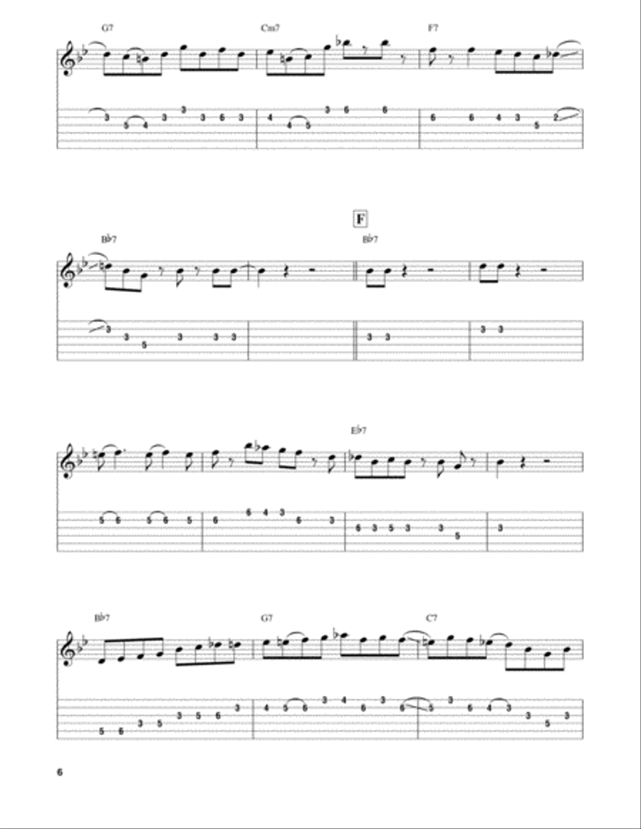 Royal Garden Blues Electric Guitar scores gallery preview page 6