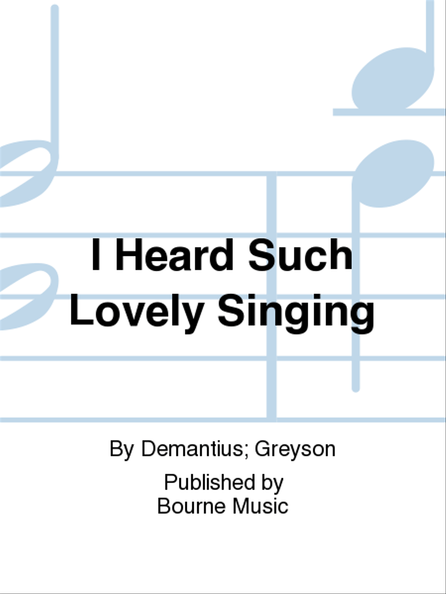 I Heard Such Lovely Singing SSATB scores gallery preview page 1