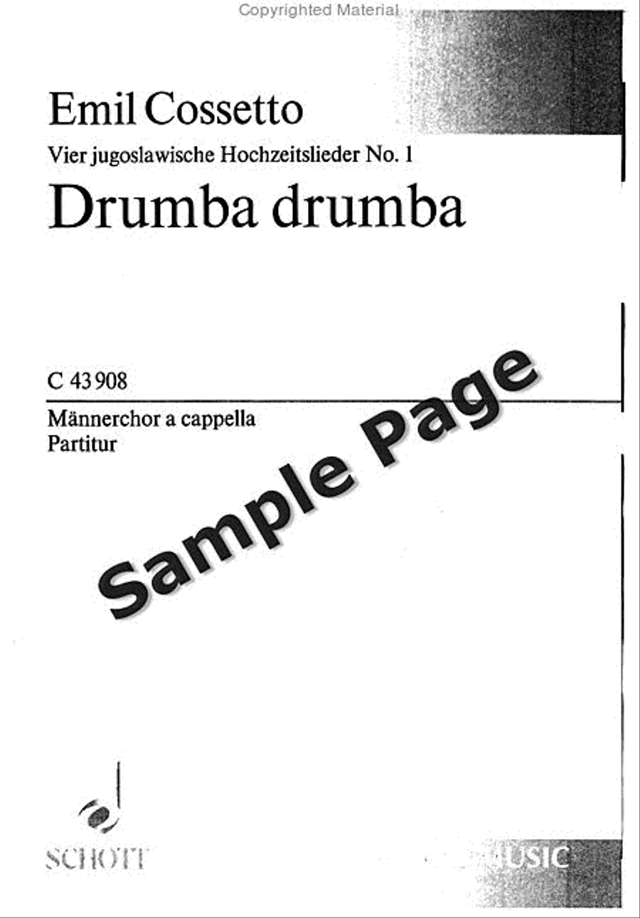 Drumba Drumba TTBB scores gallery preview page 2