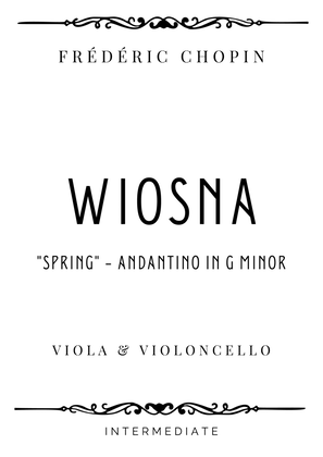 Book cover for Chopin - Andantino from Wiosna (Spring) in G Minor - Intermediate
