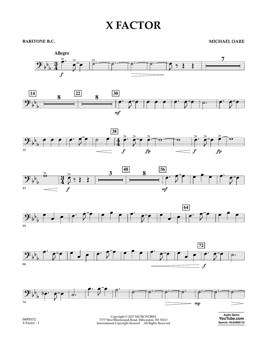X Factor - Baritone B.C.
