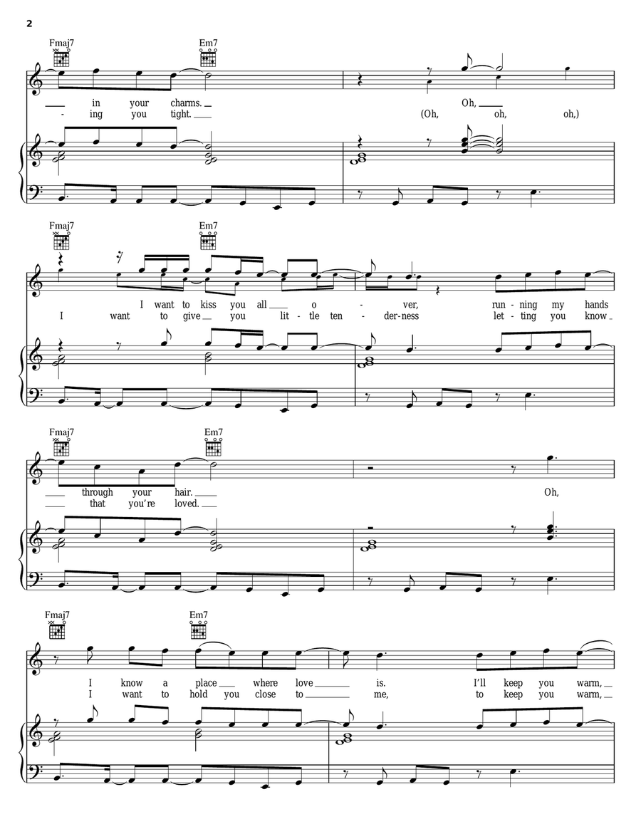 Love Zone Piano, Vocal, Guitar scores gallery preview page 2