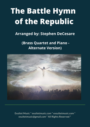 Book cover for The Battle Hymn of the Republic (Brass Quartet and Piano - Alternate Version)