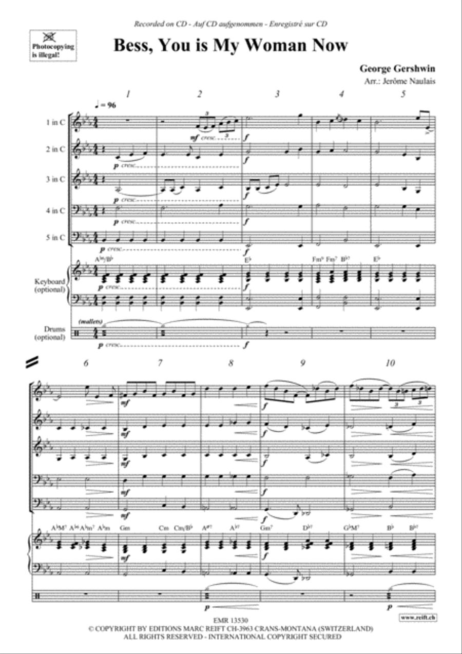 Bess, You Is My Woman Now Woodwind Quintet scores gallery preview page 3