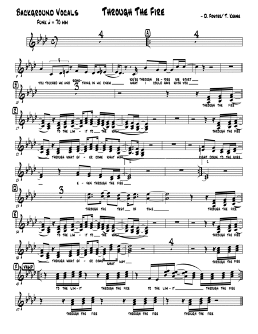 Through The Fire Jazz Ensemble scores gallery preview page 5