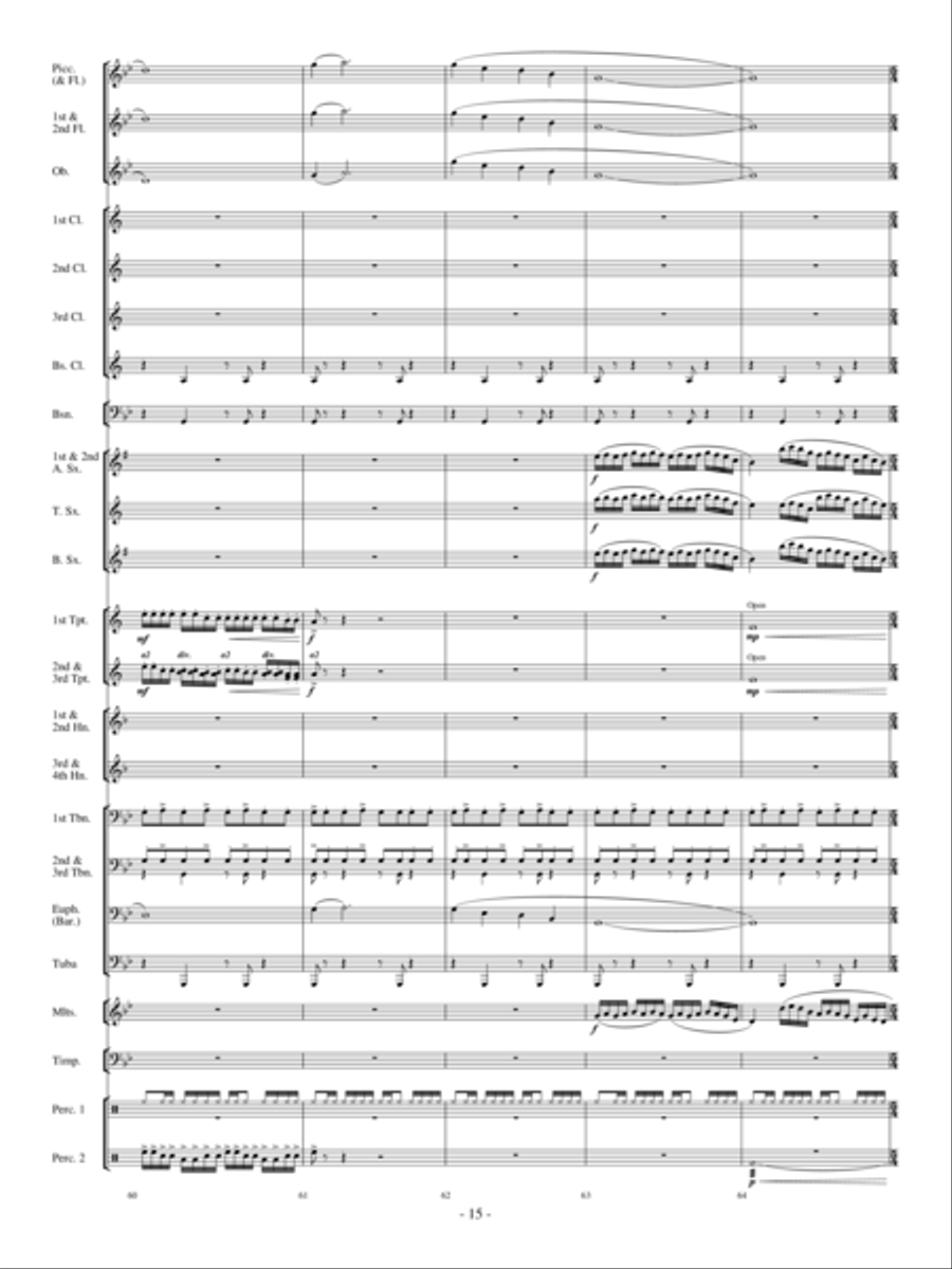 Sensei's Ride On The Cherry Blossom Express Concert Band scores gallery preview page 14