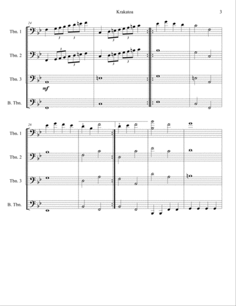 Krakatoa Krakatoa Brass Ensemble scores gallery preview page 3