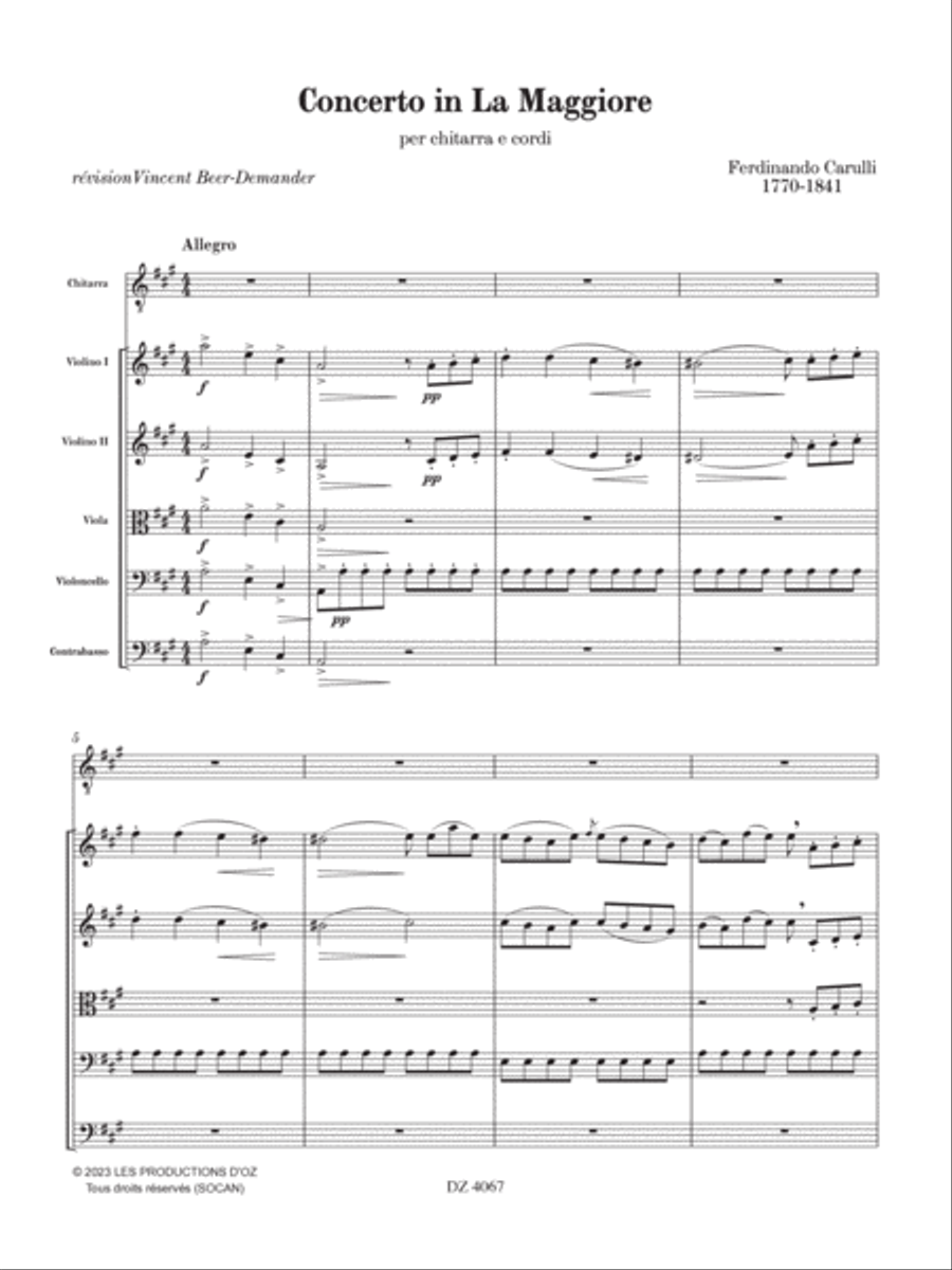 Concerto in La Maggiore Concerto in La Maggiore String Orchestra scores gallery preview page 3
