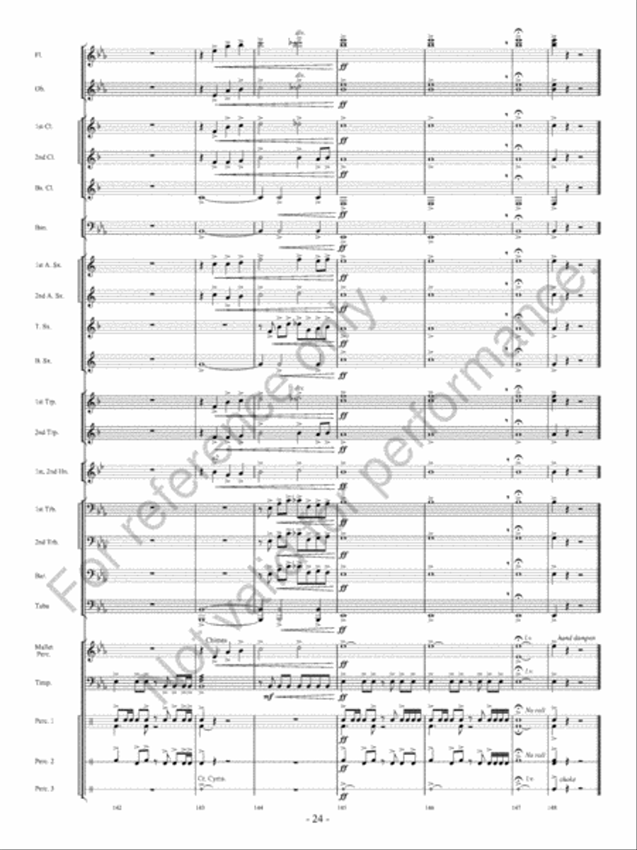 The Winds Of Change Concert Band scores gallery preview page 25