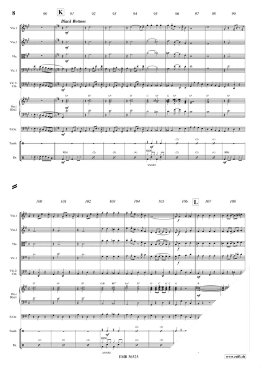Charleston Medley String Quintet scores gallery preview page 7