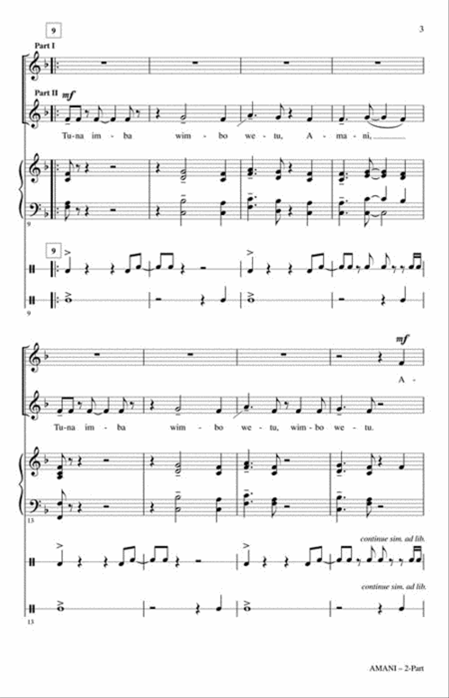 Amani 2-Part scores gallery preview page 3